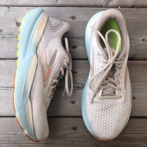 Women's 9 2023 Brooks Glycerin 21 Runners Running Shoes Sneakers Cream Blue